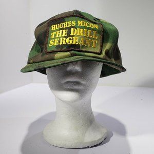 Vintage Hughes Micon Camouflage Hat Mesh K-brand USA trucker hat Patch Snapback